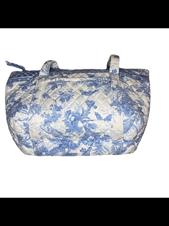 Vintage USA Vera Bradley Blue Toile Tote Cotton Bag RARE  Vintage 2001 Vera Bradley Blue Toile Medium Paddy Bag RARE Retired Collector